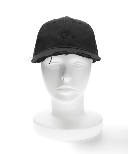X-girl（エックスガール）の「MILLS LOGO DAMAGE CAP（キャップ・レディース・ライトブルー/オリーブ/ブラック・ONE SIZE）」の7枚目の写真