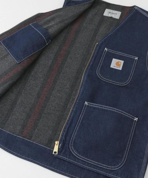 トップス Carhartt CHORE VEST Chore Carhartt WIP Vest in bluestonewashed for men – TITUS
