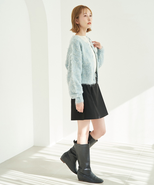 ROPE' PICNIC(ロペピクニック)の「【一部店舗限定】2WAY/MIX起毛ヤーンカーディガン(カーディガン/ボレロ・レディース・サックスブルー/イエロー系その他/ピンク・38)」の20枚目の写真