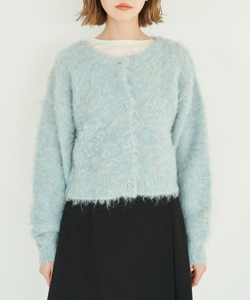 ROPE' PICNIC(ロペピクニック)の「【一部店舗限定】2WAY/MIX起毛ヤーンカーディガン(カーディガン/ボレロ・レディース・サックスブルー/イエロー系その他/ピンク・38)」の18枚目の写真