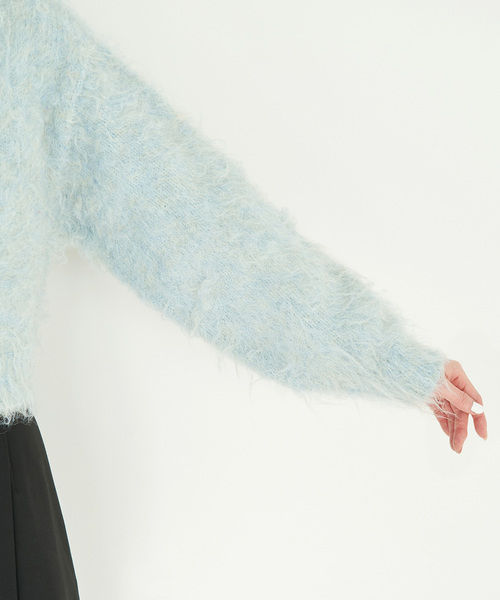 ROPE' PICNIC(ロペピクニック)の「【一部店舗限定】2WAY/MIX起毛ヤーンカーディガン(カーディガン/ボレロ・レディース・サックスブルー/イエロー系その他/ピンク・38)」の11枚目の写真