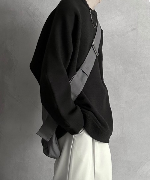 SERACE(セラス)の「【SERACE】Loose big shoulder bag / ルーズビッグショルダーバッグ(大容量&長さ調節可能)(ショルダーバッグ・メンズ・グレー/オフホワイト/ブラック/ブラック系/ホワイト系・FREE)」の18枚目の写真