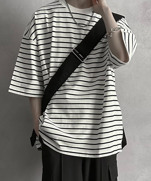 SERACE(セラス)の「【SERACE】Loose big shoulder bag / ルーズビッグショルダーバッグ(大容量&長さ調節可能)(ショルダーバッグ・メンズ・グレー/オフホワイト/ブラック/ブラック系/ホワイト系・FREE)」の19枚目の写真