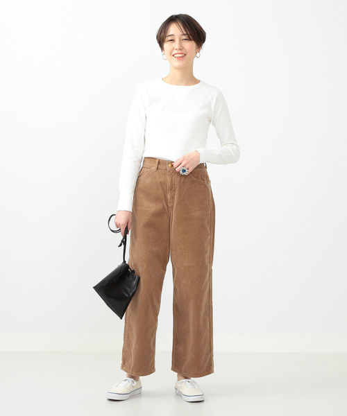 REMI RELIEF（レミレリーフ）の「REMI RELIEF×Ray BEAMS / 別注 サーマル ロング Ｔ（Tシャツ/カットソー・レディース・ホワイト/グレー・ONE SIZE）」の8枚目の写真