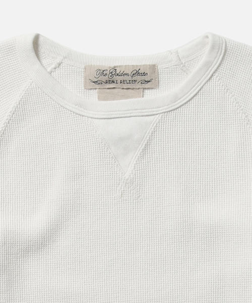 REMI RELIEF（レミレリーフ）の「REMI RELIEF×Ray BEAMS / 別注 サーマル ロング Ｔ（Tシャツ/カットソー・レディース・ホワイト/グレー・ONE SIZE）」の10枚目の写真