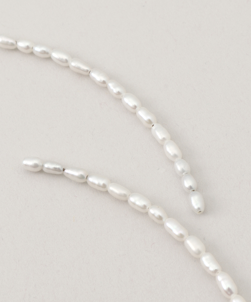 【新品未使用】gren by Mチャーミングな淡水パールネックレス38cm gren by M 『【NEW】チャーミングな淡水パールネックレス38cm』 ※前回