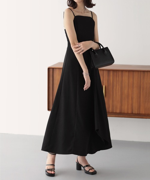 nouvellemoi（ヌーベルモイ）の「フレアラッフルキャミワンピース（ワンピース・レディース・アイボリー/ブラック/ベージュ・L/M/S）」の14枚目の写真