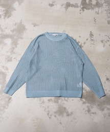 Revo.（レボ）の「花柄 フラワーモチーフ メッシュニット プルオーバー（Tシャツ/カットソー・メンズ）」