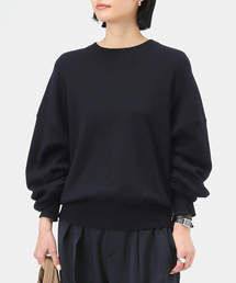 コットンクルーネックニット