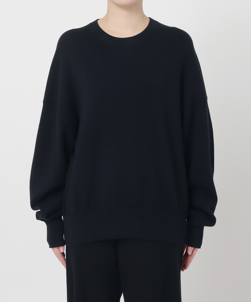 AP STUDIO（エーピーストゥディオ）の「コットンクルーネックニット（ニット/セーター・レディース・ホワイト/ネイビー/ナチュラル・FREE）」の11枚目の写真