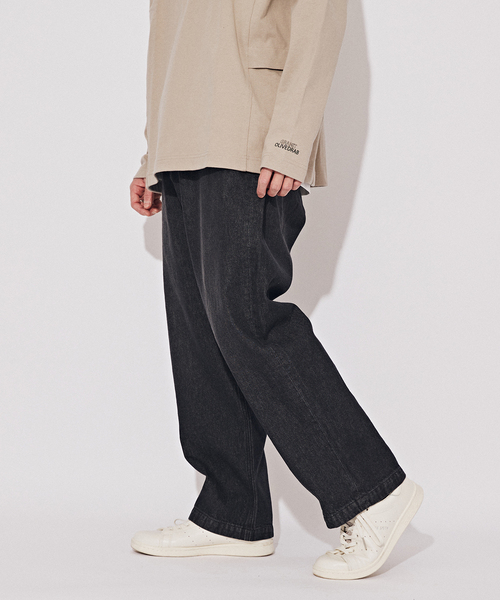 B.C STOCK（ベーセーストック）の「WIDE STRAGHT デニム（デニムパンツ・メンズ・サックスブルー/ブラック/エメラルドブルー/ブラック系その他・LARGE/MEDIUM/SMALL）」の13枚目の写真