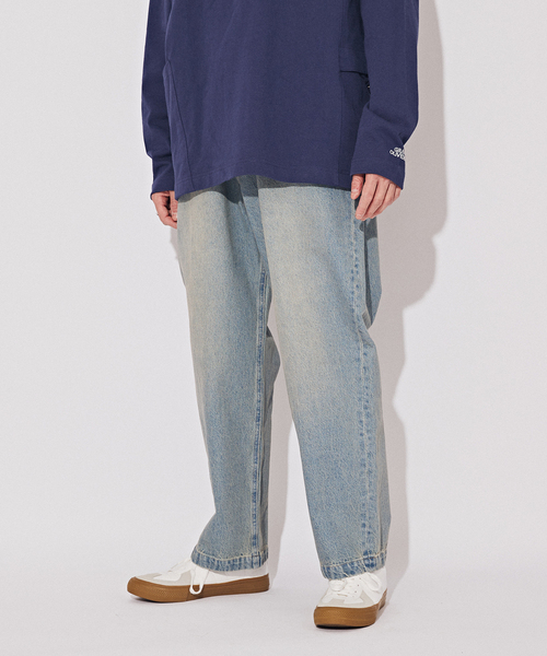 B.C STOCK（ベーセーストック）の「WIDE STRAGHT デニム（デニムパンツ・メンズ・サックスブルー/ブラック/エメラルドブルー/ブラック系その他・LARGE/MEDIUM/SMALL）」の8枚目の写真