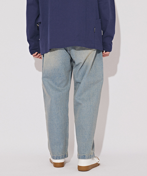 B.C STOCK（ベーセーストック）の「WIDE STRAGHT デニム（デニムパンツ・メンズ・サックスブルー/ブラック/エメラルドブルー/ブラック系その他・LARGE/MEDIUM/SMALL）」の10枚目の写真