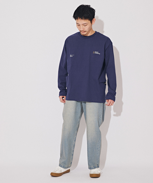 B.C STOCK（ベーセーストック）の「WIDE STRAGHT デニム（デニムパンツ・メンズ・サックスブルー/ブラック/エメラルドブルー/ブラック系その他・LARGE/MEDIUM/SMALL）」の11枚目の写真