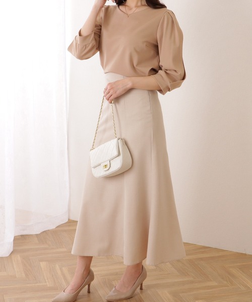 Lace Ladies（レースレディース）の「レース レイヤードタック ショルダー Vネック 5分袖 ブラウス（シャツ/ブラウス・レディース・ホワイト/ベージュ/グレー/ブラック・S/FREE）」の17枚目の写真