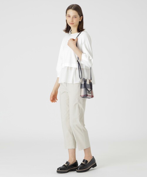 BLUE LABEL CRESTBRIDGE（ブルーレーベルクレストブリッジ）の「クレストブリッジチェックPVCスクエアポシェット（ショルダーバッグ・レディース・レッド/ベージュ系その他/オレンジ系その他/ロイヤルブルー・FREE）」の22枚目の写真