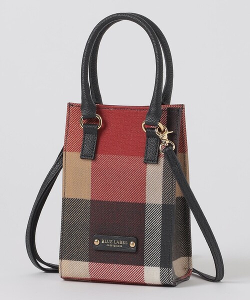 BLUE LABEL CRESTBRIDGE（ブルーレーベルクレストブリッジ）の「クレストブリッジチェックPVCスクエアポシェット（ショルダーバッグ・レディース・レッド/ベージュ系その他/オレンジ系その他/ロイヤルブルー・FREE）」の6枚目の写真