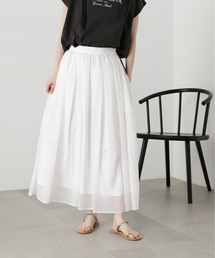 N.（N. Natural Beauty Basic） | ◆シアーオーガンイージースカート(スカート)