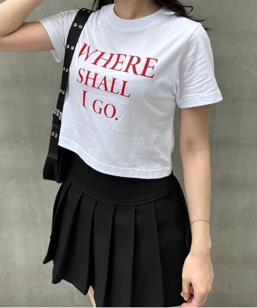 STRAY SHEEP（ストレイシープ）の「【STRAY SHEEP/ストレイシープ】クロップドTシャツ/半袖Tシャツ（Tシャツ/カットソー・レディース・ホワイト系その他2/ホワイト系その他3/ホワイト系その他4/ホワイト系その他・MEDIUM）」の5枚目の写真