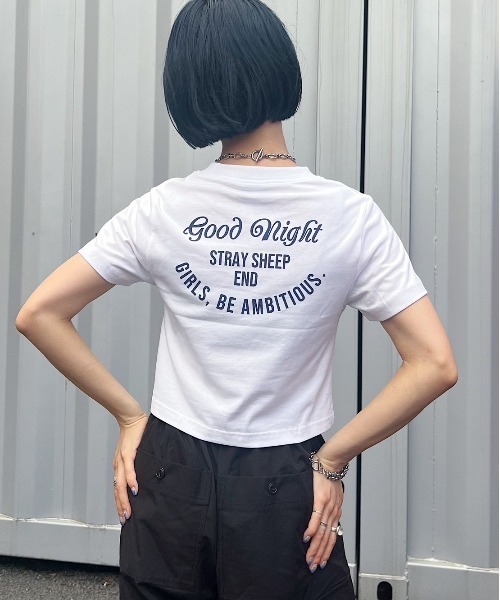 STRAY SHEEP（ストレイシープ）の「【STRAY SHEEP/ストレイシープ】クロップドTシャツ/半袖Tシャツ（Tシャツ/カットソー・レディース・ホワイト系その他2/ホワイト系その他3/ホワイト系その他4/ホワイト系その他・MEDIUM）」の13枚目の写真