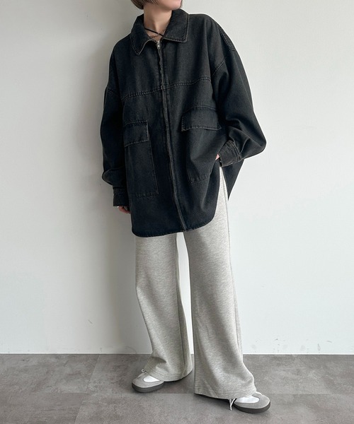 apres jour mignon(アプレジュールミニョン)の「スウェットスラックス【ZOZOTOWN限定アイテム】(スウェットパンツ・レディース・ブラック/ナチュラル/グレー・MEDIUM/X-LARGE/SMALL)」の8枚目の写真