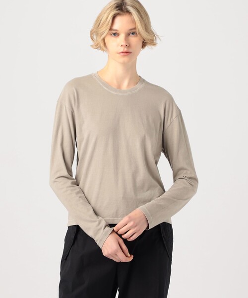 JAMES PERSE(ジェームスパース)の「ベーシック クルーネックプルオーバー WLJ3113(Tシャツ/カットソー・レディース・ライトベージュ・2/1/0)」の3枚目の写真