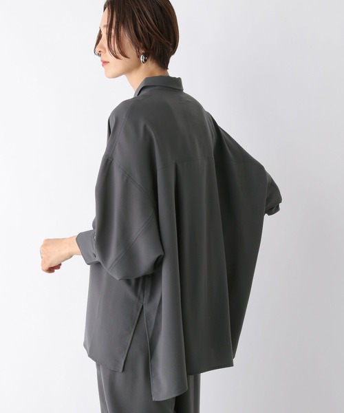 LEPSIM（レプシィム）の「マルチメリットカルゼシャツ　987198（シャツ/ブラウス・レディース・チャコールグレー/アイボリー/ネイビー/ベージュ/カーキブラウン・FREE）」の22枚目の写真