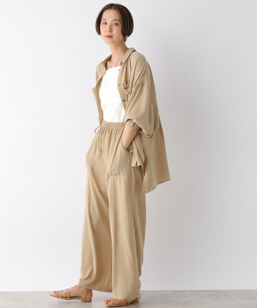 LEPSIM（レプシィム）の「マルチメリットカルゼシャツ　987198（シャツ/ブラウス・レディース・チャコールグレー/アイボリー/ネイビー/ベージュ/カーキブラウン・FREE）」の13枚目の写真