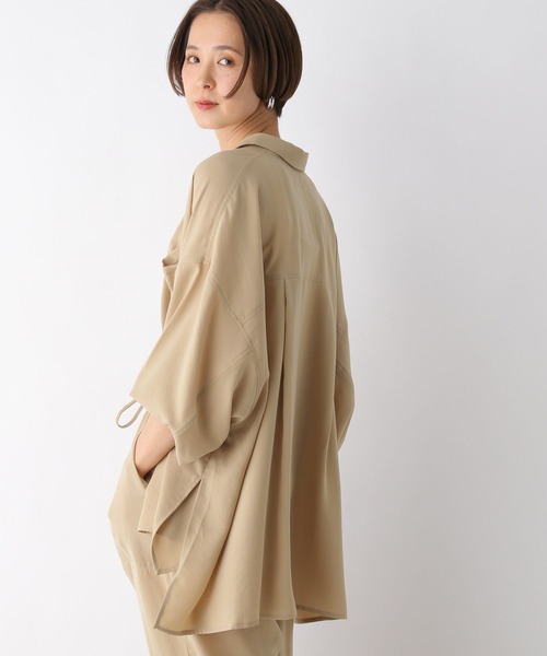 LEPSIM（レプシィム）の「マルチメリットカルゼシャツ　987198（シャツ/ブラウス・レディース・チャコールグレー/アイボリー/ネイビー/ベージュ/カーキブラウン・FREE）」の16枚目の写真