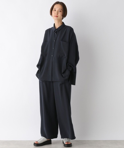 LEPSIM（レプシィム）の「マルチメリットカルゼシャツ　987198（シャツ/ブラウス・レディース・チャコールグレー/アイボリー/ネイビー/ベージュ/カーキブラウン・FREE）」の17枚目の写真