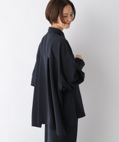 LEPSIM（レプシィム）の「マルチメリットカルゼシャツ　987198（シャツ/ブラウス・レディース・チャコールグレー/アイボリー/ネイビー/ベージュ/カーキブラウン・FREE）」の11枚目の写真