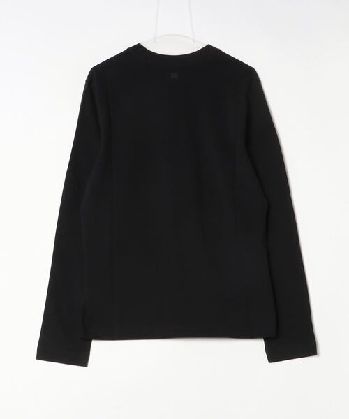 AMI Alexandre Mattiussi（アミアレクサンドルマテュッシ）の「AMI PARIS ADC AMI DE COEUR EMBROIDERY LONG SLEEVES TSHIRT アミ パリス アミハート刺繍 オーガニックコットン ヘビージャージー ロングスリーブ Tシャツ（Tシャツ/カットソー・レディース・ブラック・LARGE/MEDIUM）」の2枚目の写真