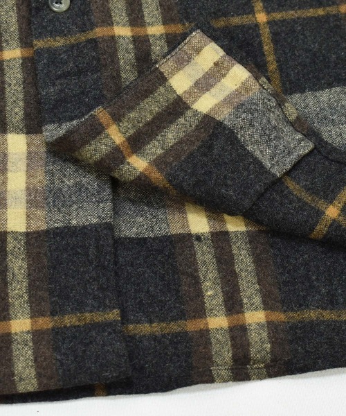 WOOLRICH（ウールリッチ）の「【ヴィンテージ古着】90's WOOLRICH/ウールリッチ チェック ウールシャツ（シャツ/ブラウス・メンズ・ブラウン・LARGE）」の11枚目の写真