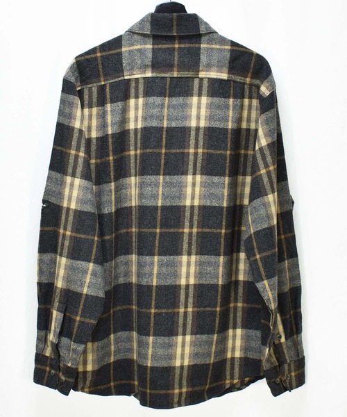 WOOLRICH（ウールリッチ）の「【ヴィンテージ古着】90's WOOLRICH/ウールリッチ チェック ウールシャツ（シャツ/ブラウス・メンズ・ブラウン・LARGE）」の2枚目の写真