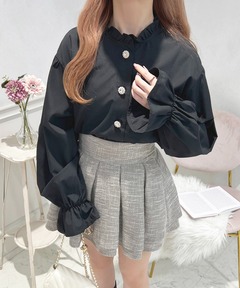 シャツドッキング襟付きカーデ（ニット/セーター）｜Arpege