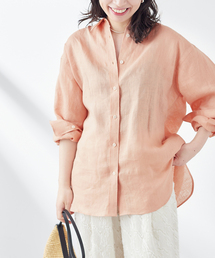 美品＊ジャーナルスタンダードレサージュ 24SS☆オーガニックリネンロングシャツ journal standard L'essage（ジャーナルスタンダードレサージュ