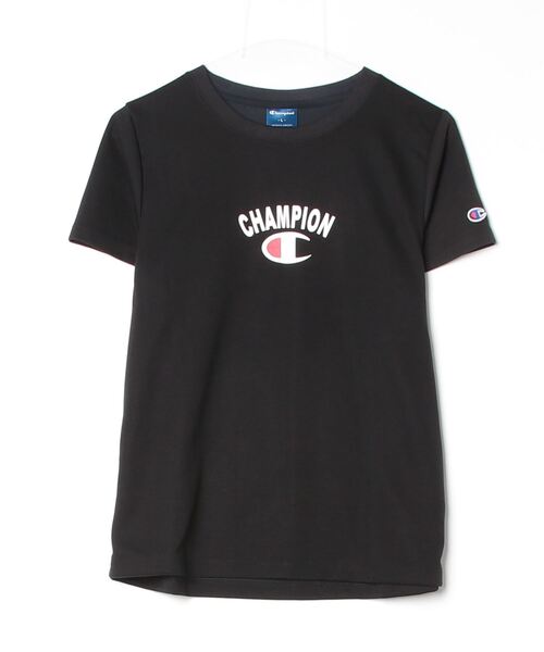 Champion（チャンピオン）の「チャンピオン  SHORT SLEEVE T-SHIRT_（Tシャツ/カットソー・レディース・グレー/オフホワイト/サックスブルー/ブラック・M/L）」の2枚目の写真