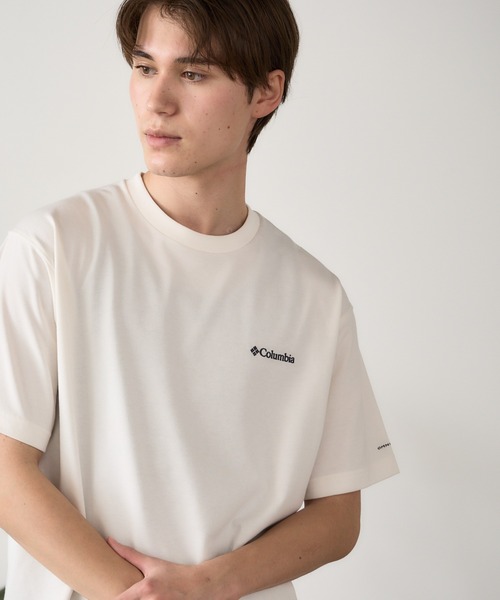 Columbia(コロンビア)の「Columbia/コロンビア Sunshine Creek Graphic SS Tee サンシャインクリークグラフィックショートスリーブTシャツ(Tシャツ/カットソー・メンズ・オフホワイト/ベージュ/ブラック/ダークネイビー・M/L/XL)」の2枚目の写真