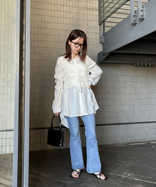 ISOOK(アイスー)の「【ISOOK / アイスー】クロシェビスチェ / サマーニット ボヘミアン クロップド丈 クロシェニット タンクトップ ZOZOTOWN限定(タンクトップ・レディース・アイボリー/ベージュ・FREE)」の13枚目の写真