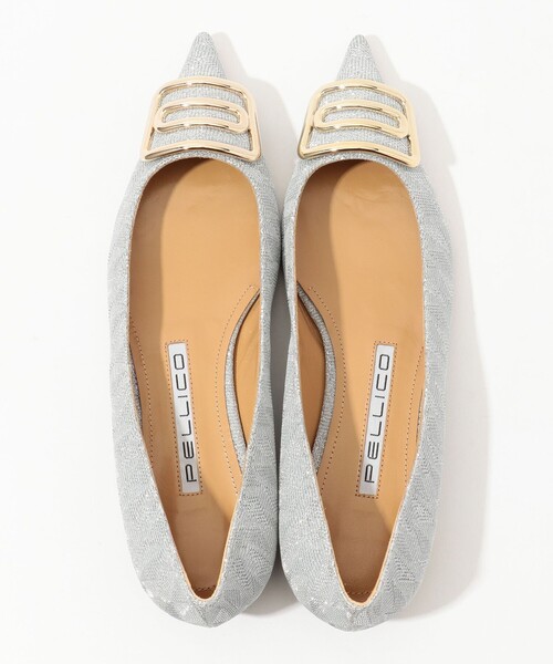 セール】PELLICO メタリックフラットパンプス（パンプス