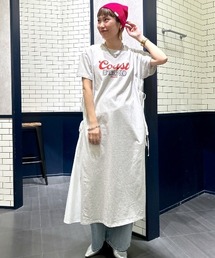 布帛ドッキングワンピース
