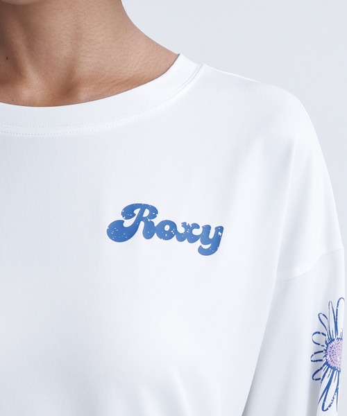 ROXY（ロキシー）の「FEEL FREE L/S RASH/ロキシー長袖ラッシュガード(水着）（ラッシュガード・レディース・オレンジ/ホワイト/グレー・SMALL/MEDIUM/LARGE）」の14枚目の写真