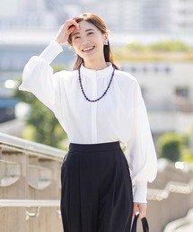 CARETTE（カレット）の「CARETTE by YOCO MORIMOTO　ギャザー使いハイネックブラウス（シャツ/ブラウス）」