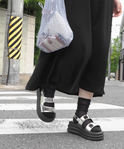 minia（ミニア）の「シアーラメリブソックス（ソックス/靴下・レディース・ブラック/パープル/シルバー/ゴールド・FREE）」の17枚目の写真