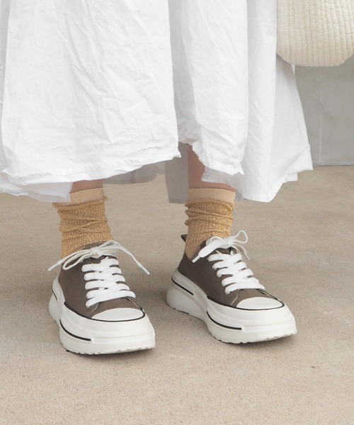 minia（ミニア）の「シアーラメリブソックス（ソックス/靴下・レディース・ブラック/パープル/シルバー/ゴールド・FREE）」の7枚目の写真