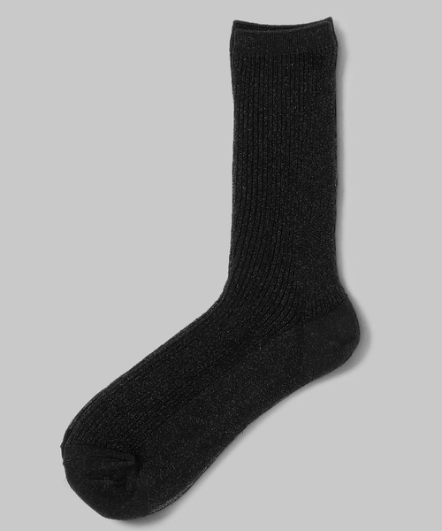 minia（ミニア）の「シアーラメリブソックス（ソックス/靴下・レディース・ブラック/パープル/シルバー/ゴールド・FREE）」の8枚目の写真