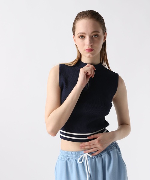 FOREVER 21(フォーエバー トゥエンティーワン)の「【2024SS】トラックニットベスト(ベスト・レディース・オフホワイト/ブラック/ネイビー・SMALL/MEDIUM)」の6枚目の写真