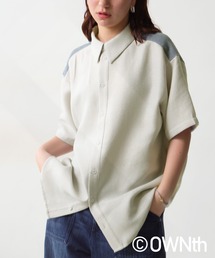 ヨーク切替ハーフスリーブシャツ