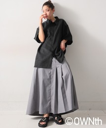 OWNth（オンス）の「ヨーク切替ハーフスリーブシャツ（シャツ/ブラウス）」
