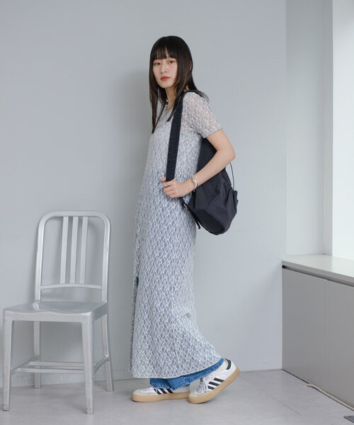 kastane ワンピース Kastane ワンピース 「4色展開」メッシュシアーワンピース